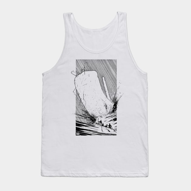 Moby Dick Attacks Tank Top by Anderson Carman